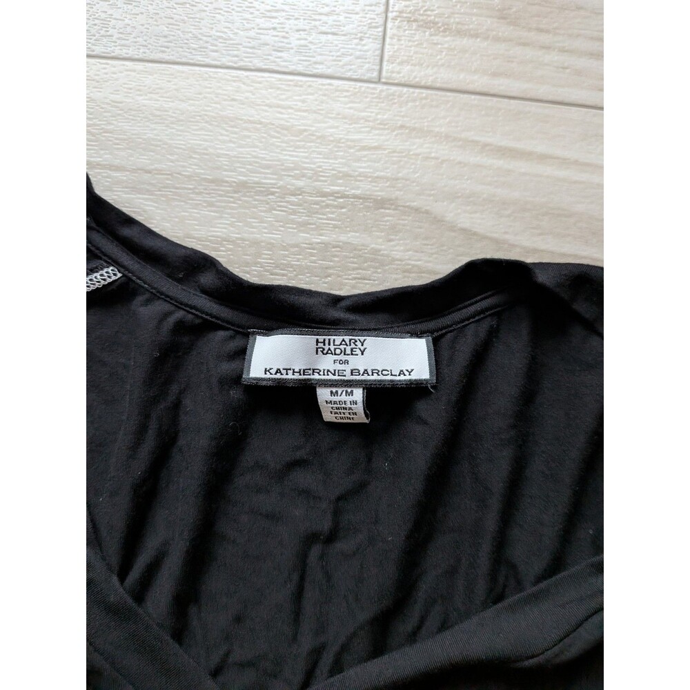 Hilary Radley / Katherine Barclay Black Ruffle Tunic – Size M